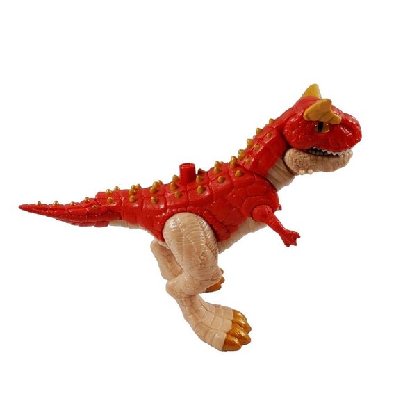 2018 Mattel Imaginext Jurassic World Red Carnotaurus Dinosaur Toy - Picture 1 of 6